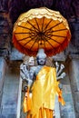 Eight-armed statue of the Hindu God Shiva inside Angkor Wat, Siem Reap, Cambodia Royalty Free Stock Photo