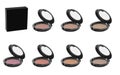 Eight color round blushes for makeup branding mockup.