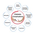 Eight Complications of Diabetes Royalty Free Stock Photo