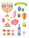 Eight days of Hanukkah Royalty Free Stock Photo