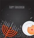 Eight days of Hanukkah Royalty Free Stock Photo