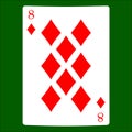 Eight diamonds. Card suit icon , playing cards symbols