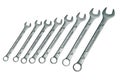 Eight different sizes chrome vanadium wrenches