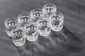 Eight glasses of water a day Royalty Free Stock Photo