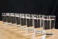 Eight glasses of water a day - ocho vasos de agua