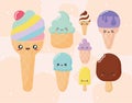 eight kawaii ice creams