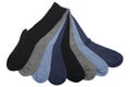 Eight men's socks Royalty Free Stock Photo