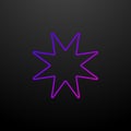 Eight-pointed star line nolan icon. Elements of stars set. Simple icon for websites, web design, mobile app, info graphics