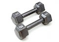 Eight pound dumbbells Royalty Free Stock Photo