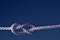 Eight rope knot Royalty Free Stock Photo