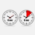 Eight Seconds Clock Royalty Free Stock Photo