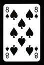 Eight of spades playing card