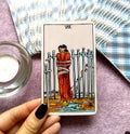 8 Eight of Swords Tarot Card Restrictions Entrapment Confinement Caught in a Bind Fenced In Restrictions Stagnation