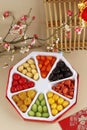 Eight Various Chinese New Year Candied Fruit or Manisan Imlek