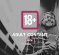 Eighteen Plus Adult Explicit Content Warning Royalty Free Stock Photo