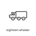 eighteen-wheeler icon from Transportation collection.