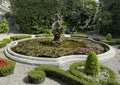 Eighteenth-century basin with fountain statue in the Italian garden of the Villa Carlotta in Tremezzo.