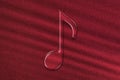 Eighth note symbol, Music Background