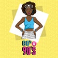 Eighties and nineties style Royalty Free Stock Photo