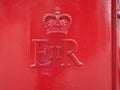 EIIR Queen cypher in London Royalty Free Stock Photo