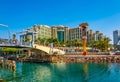 EILAT, ISRAEL, DECEMBER 30, 2018: Hotels in israeli holiday resort Eilat, Israel