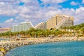 EILAT, ISRAEL, DECEMBER 30, 2018: Hotels in israeli holiday resort Eilat, Israel