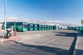 Egged busses at Eilat Central Station Royalty Free Stock Photo