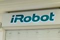 Logo and sign of iRobot Corporation. Royalty Free Stock Photo