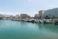 Lots of yachts and boats in Eilat marina
