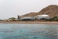 EILAT, ISRAEL - March 28, 2018: The Underwater Observatory Marine Park at a coast near Eilat, Israel. Royalty Free Stock Photo