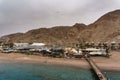 EILAT, ISRAEL - March 28, 2018: The Underwater Observatory Marine Park at a coast near Eilat, Israel. Royalty Free Stock Photo