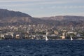 Eilat Israel`s southernmost city at the northern tip of the Red Sea Royalty Free Stock Photo