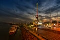 Eilat marina, Israel, night scene