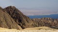 Eilat mountais Aqaba gulf Royalty Free Stock Photo