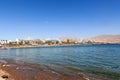 Eilat resort hotel panorama with beach at Red Sea, Israel Royalty Free Stock Photo