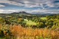 Eildon Hills in autumn Royalty Free Stock Photo