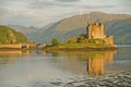 Eilean Donan Castle in evening light.