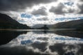 Eilean Donan Castle Scotland landmark Scottish old fortress Royalty Free Stock Photo