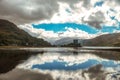 Eilean Donan Castle Scotland landmark Scottish old fortress Royalty Free Stock Photo