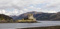 Eilean Donan Castle seen from the north panorama