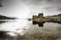 Eilean Donan Castle during a warm summer day - Dornie, Scotland Royalty Free Stock Photo