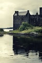 Eilean Donan Castle during a warm summer day - Dornie, Scotland Royalty Free Stock Photo