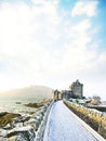 Eilean Donan Castle in winter.
