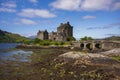 Eilean Donan, a picturesque castle near the village of Dornie Royalty Free Stock Photo