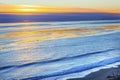 Eilwood Mesa Oil Wells Pacific Ocean Sunset Goleta California Royalty Free Stock Photo