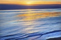 Eilwood Mesa Pacific Ocean Sunset Goleta California Royalty Free Stock Photo