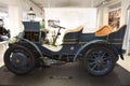 A historic Porsche Lohner vehicle in the museum fahrtraum in Mattsee