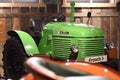 A historic Steyr tractor in the museum fahrtraum in Mattsee Royalty Free Stock Photo