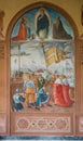 Mural of the battle of Lepanto in the Church of the Vistitation