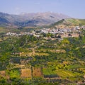 Ein Qiniyye and Mount Hermon the north of Israel